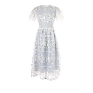 Ivy City Co dusty blue Sicily Dress M